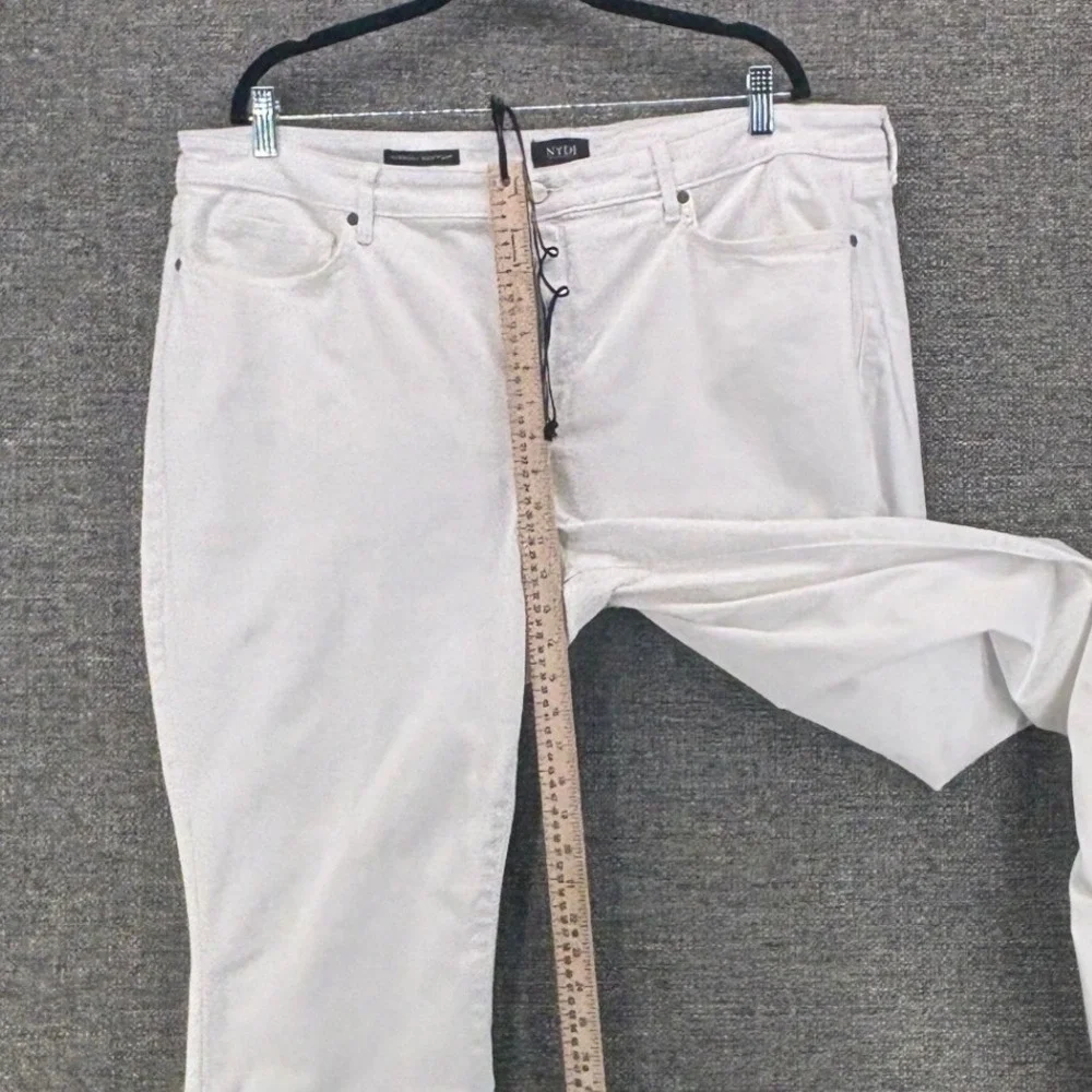 NYDJ Womens White Denim Size 20W Barbara Bootcut Capsule Coastal Vacation